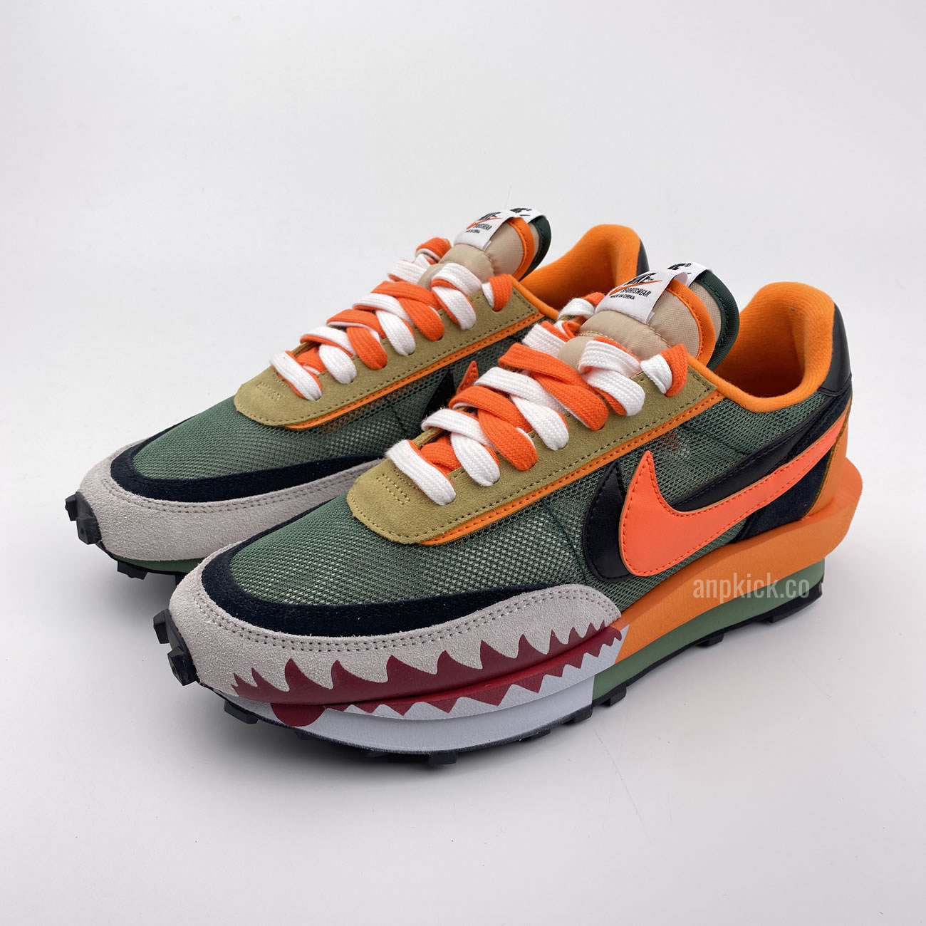 Bape Shark Mouth Sacai Nike Ldv Waffle Custom Shoes Bv0073 007 (2) - www.newkick.vip